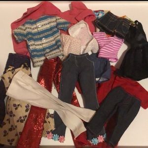 Barbie clothing lot dresses skirt pants shirts